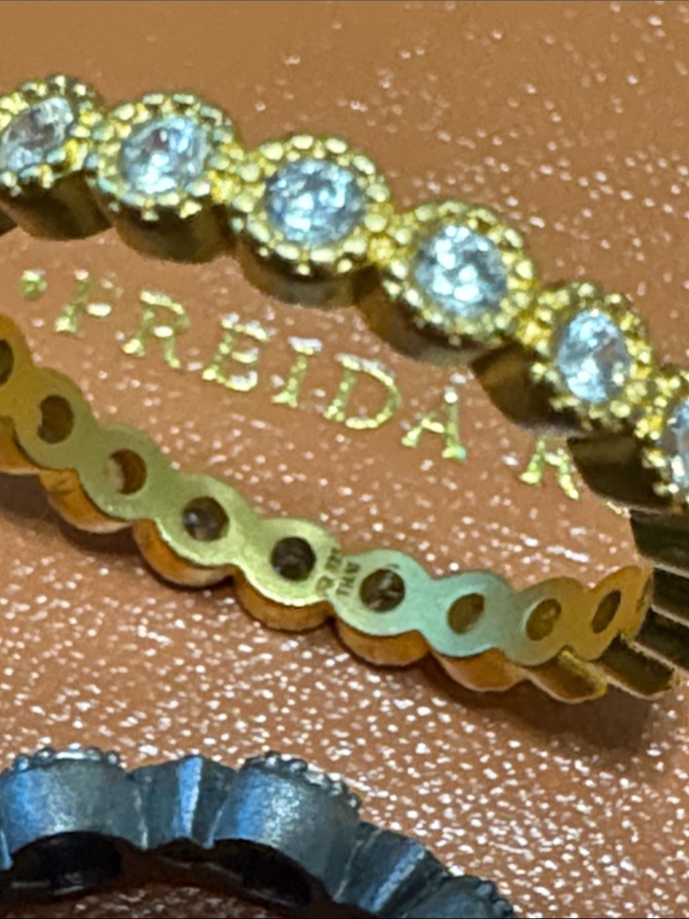 Freida Rothman size 9 Stackable Rings - 3 rings - Picture 6 of 7